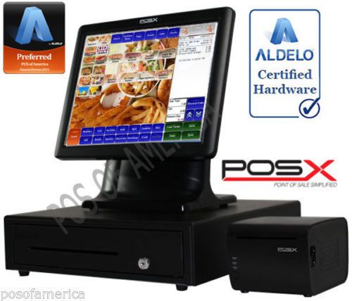 Aldelo pro pos-x quick service restaurant all-in-one complete pos system new for sale