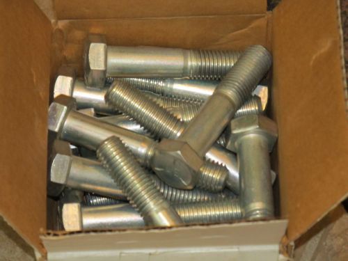 3/4-10 x 4&#034; Grade 5 Hex Head Bolt (Qty.20) - Zinc Clear