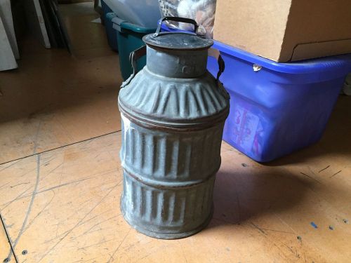 Antique Milk Can 5 Gallon Jug Galvanized Steel Decoration Yard Art Farm