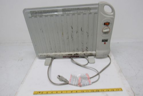 DAYTON 1VNX3 Oil Filled Space Heater 400Watt 120Volt Flat Panel Under Desk