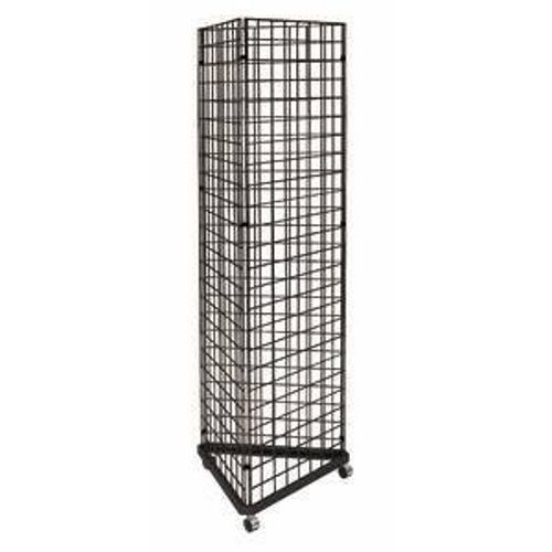 New Black 3-Sided Gridwall Rack