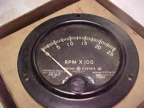 General electric diesel tachometer rpm x 100  ...2500 max for sale