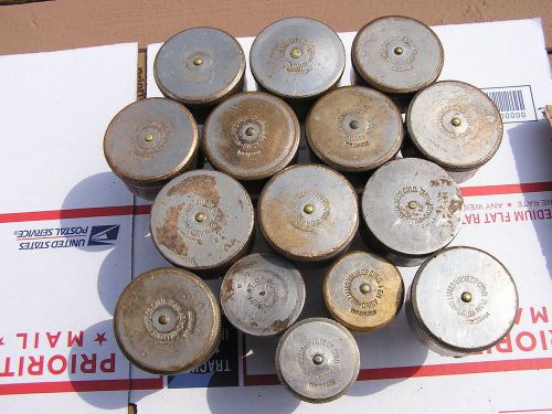 1 ( lot ) of ( 15 )  grease cups,  brass oilers.  not lunkenheimer. for sale