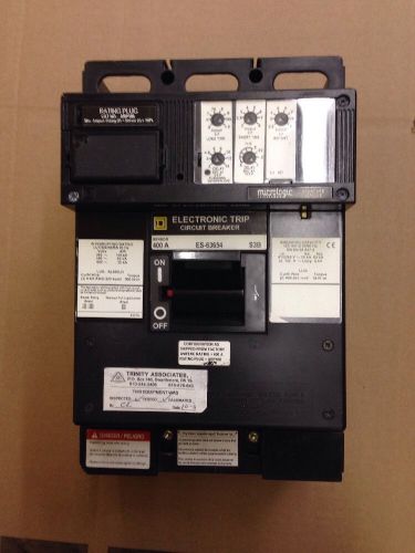 Square D ES-63654 Microligic Electronic Trip 400 Amp Circuit Breaker