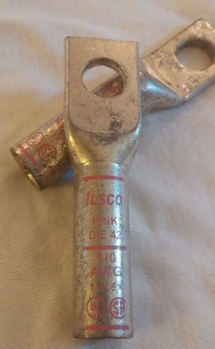 ILSCO CLNS-1/0-38 1/0 AWG COMPRESSION LUG COPPER CRIMP **LOT OF 7**