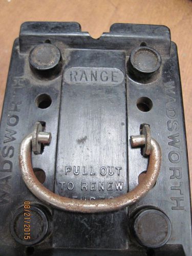 Wadsworth  range 60 amp fuse holder pull out for sale