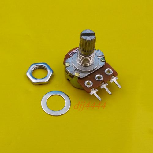 100Pcs B250K 250K Ohm Linear Taper MINI Potentiometer Pot 15mm 3Pin