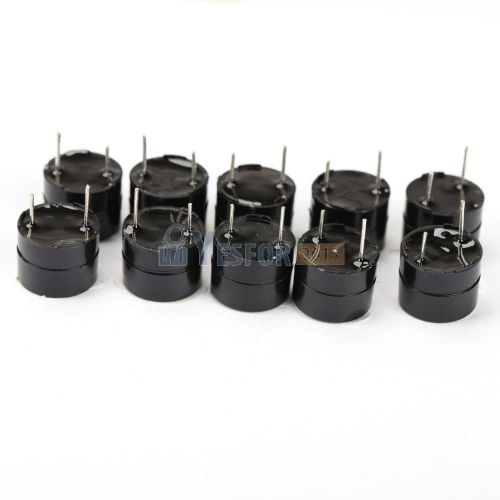 10pcs mini 5v active buzzer magnetic long continous beep tone alarm ringer 12mm for sale