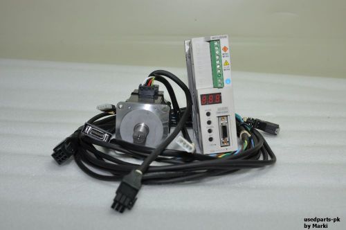 MITSUBISHI SERVO MOTOR DRIVER MR-C20A 200W &amp; HC-PQ23 200W MOTOR &amp; CABLES