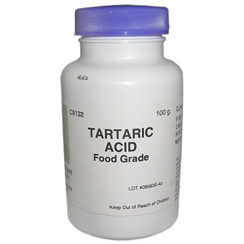 Tartaric Acid, Food Grade, 100g, Leavening, Antioxidant, Photo