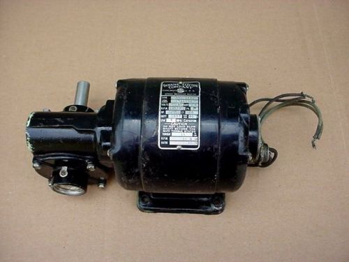 1/15 HP speed reducer motor 60:1 Boone Electric Co. 115V 1725 RPM NCI-34RH 1PH