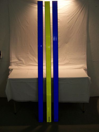 BSX-372-DG   72&#034;x 3&#034; Brite Side Reflective Post Panel for U-channel Post