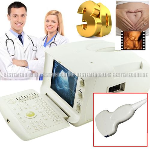 2016 digital ultrasound scanner trackball operation machine convex probe 3d kit for sale