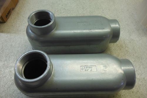 ELECTRIC CONDUIT BODY E30640 2-1/2  LB   LOT OF 2  NEW