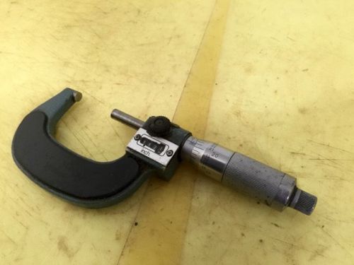 MITUTOYO DIGITAL 1-2&#034; MICROMETER 193-212, Carbide, Slip Ratchet, Lock, NR!