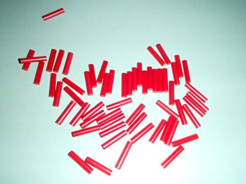 1/4&#034; DIA. X 1-1/4&#034; LONG URETHANE / POLYURETHANE 95 A RED ROD, LOT of 55 pcs