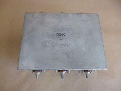 SPRAGUE MIL-SPEC RADIO FREQUENCY FILTER JN17-323B , 3 X 125 AMP  250 VAC  60 Hz