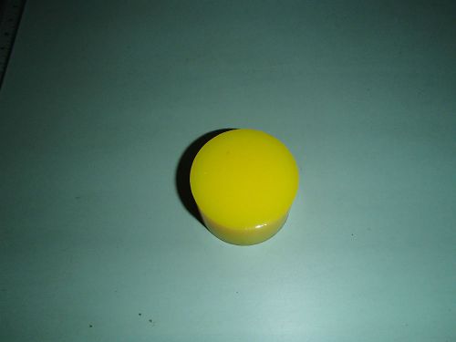 2&#034; dia. x 1-1/4&#034; long urethane / polyurethane bumper 50 a yellow w/ insert for sale