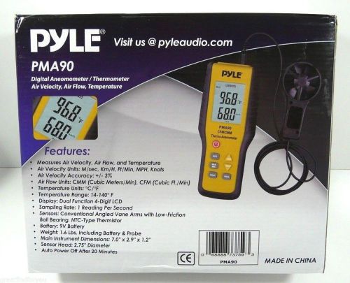 Pyle PMA90 Digital Anemometer / Thermometer NICE!  L@@K!