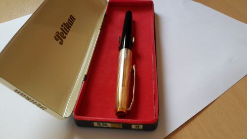 Pelikan M30 Rolled Gold, 14k Gold nib Extra Fine Piston Filler