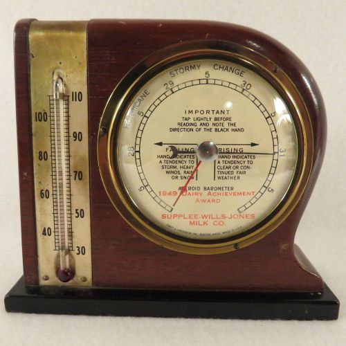 SUPLEE-WILLS-JONES MILK CO. 1949 Dairy Achievement Award, Swift Thermo/Barom