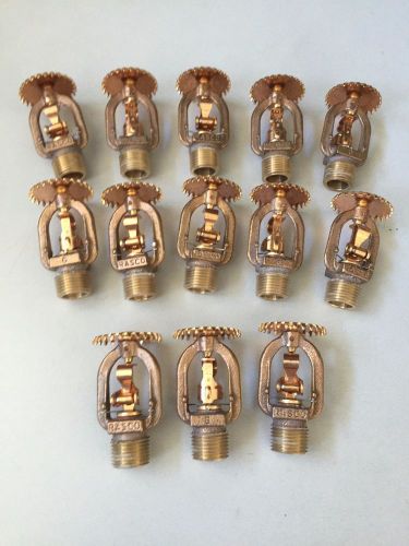 lot of 13 Rasco Fire Sprinkler Heads 155*F-74*C Moderl G