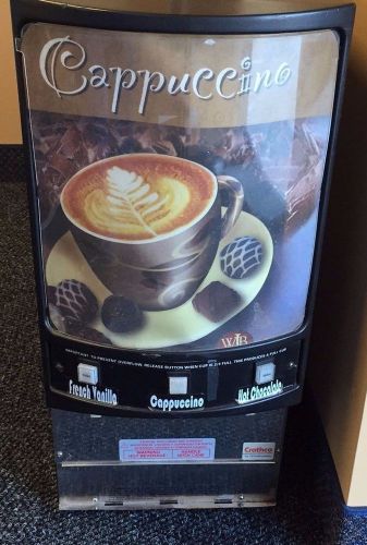 Grindmaster cappuccino hot chocolate machine beverage dispenser 3 flavors for sale