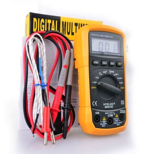 HYELEC MS8233E LCD Digital Meter AC DC Ammeter Voltage Multitester Tester