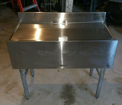 Eagle Stainless Steel 36&#034; Insulated Ice Bin with Lid