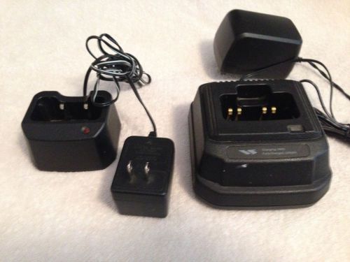 Vertex Standard Chargers (Qty.2) for VX210 210A VX400 1 rapid &amp; 1 overnight