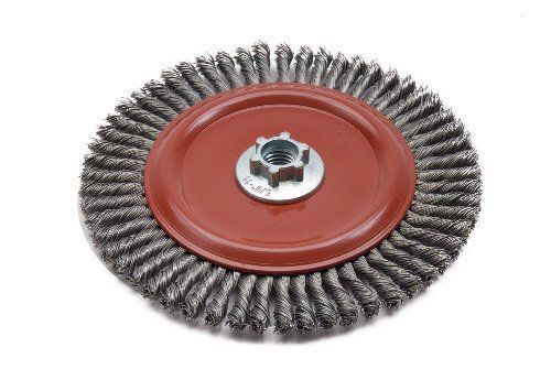 Norton stringer bead knot wire brush  carbon bristles  0.020&#034; wire size  5/8&#034;-11 for sale