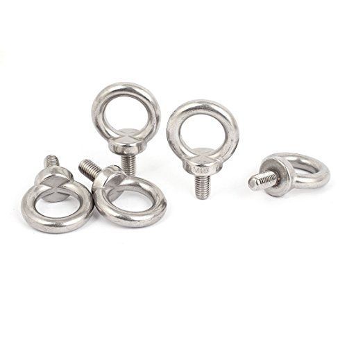 Uxcell m10 x 20mm metric thread machinery shoulder lifting eye bolt 5pcs for sale