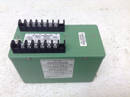 Ohio Semitronics PC5-006E AC Watt Transducer 0-600 VAC 0-5 Aac PC5006E