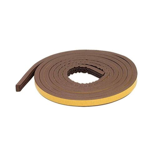 MD 63644 Door Window EPDM Rubber Weatherseal Strip 3/16-5/16&#034; Gaps 10ft Brown