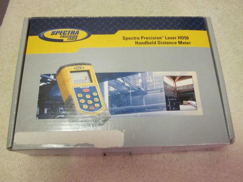 NEW Spectra HD50 Handheld Laser Distance Measurer Meter