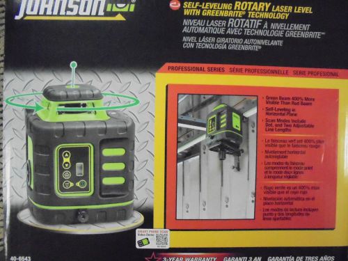 Johnson Self-Leveling ROTARY Laser Level w/ Greenbrite Technology 40-6543 NEW