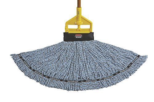 Rubbermaid Commercial 1924782 Maximizer Mop Head, Blend, Large, Blue