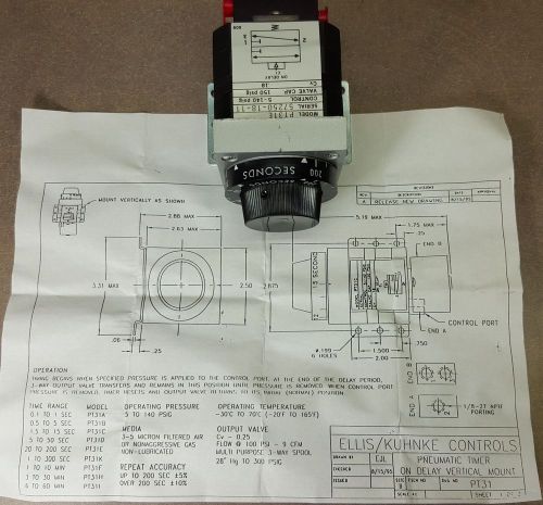 Ellis/Kuhnke controls PT31E/ Control 5-140psig/ -20F to 165F