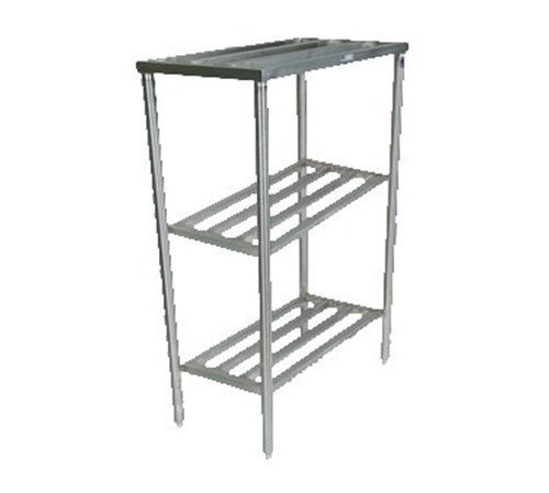 John Boos CLR24 Tubular Shelving Unit - 24&#034; 24&#034; W x 71&#034; L x 60&#034; H Stainless...