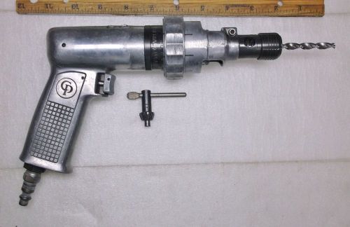 1 chicago pneumatic 1/4&#034; drill 5300 rpm with attachment and jacobs chuck w/key for sale