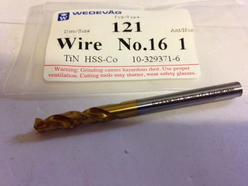 .1770 #16 HSCO TiN STUB DRILL