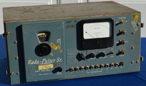 Pulsed Carrier Generator Kay Electric Co Rada Pulser Sr, Powers Up!!     (#959)