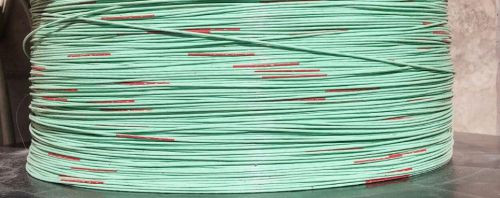 50 ft 5M2873-22 green wire  #22 Teflon 600V silver plated aerospace