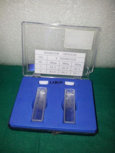1cm 10mm Spectrometer Cell Cuvette Set Of 2 Optical Glass LABGO 102