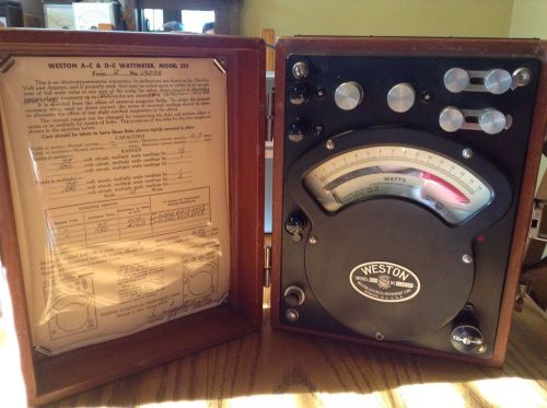 Weston AC and DC Wattmeter model 310 Untested USN Property