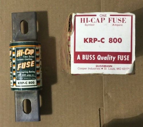 Bussmann krp-c 800 hi-cap fuse 800 amp lot of 2 new in box for sale