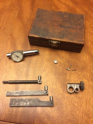 MACHINIST TOOL LATHE Brown &amp; Sharpe Bestest Dial Indicatr Gage &amp; Case .0005 7028