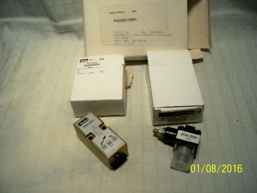 PARKER TELEMECANIQUE PNEUMATIC AIR VALVE LIMIT SWITCH PXC-K211 + ROTARY HEAD +