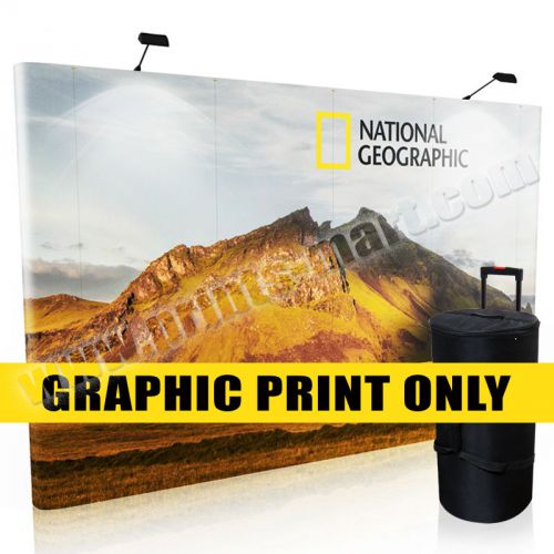 Replacement Graphic 10&#039; Trade Show Pop Up Display Banner Stand Exhibits Banner