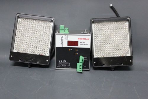 2 MICROSCAN NERLITE IR INFRARED ILLUMINATOR &amp; POWER SUPPLY NL-200 NER-011652226